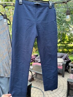 Karen Kane womens Navy Stretch Straight-Leg Pants